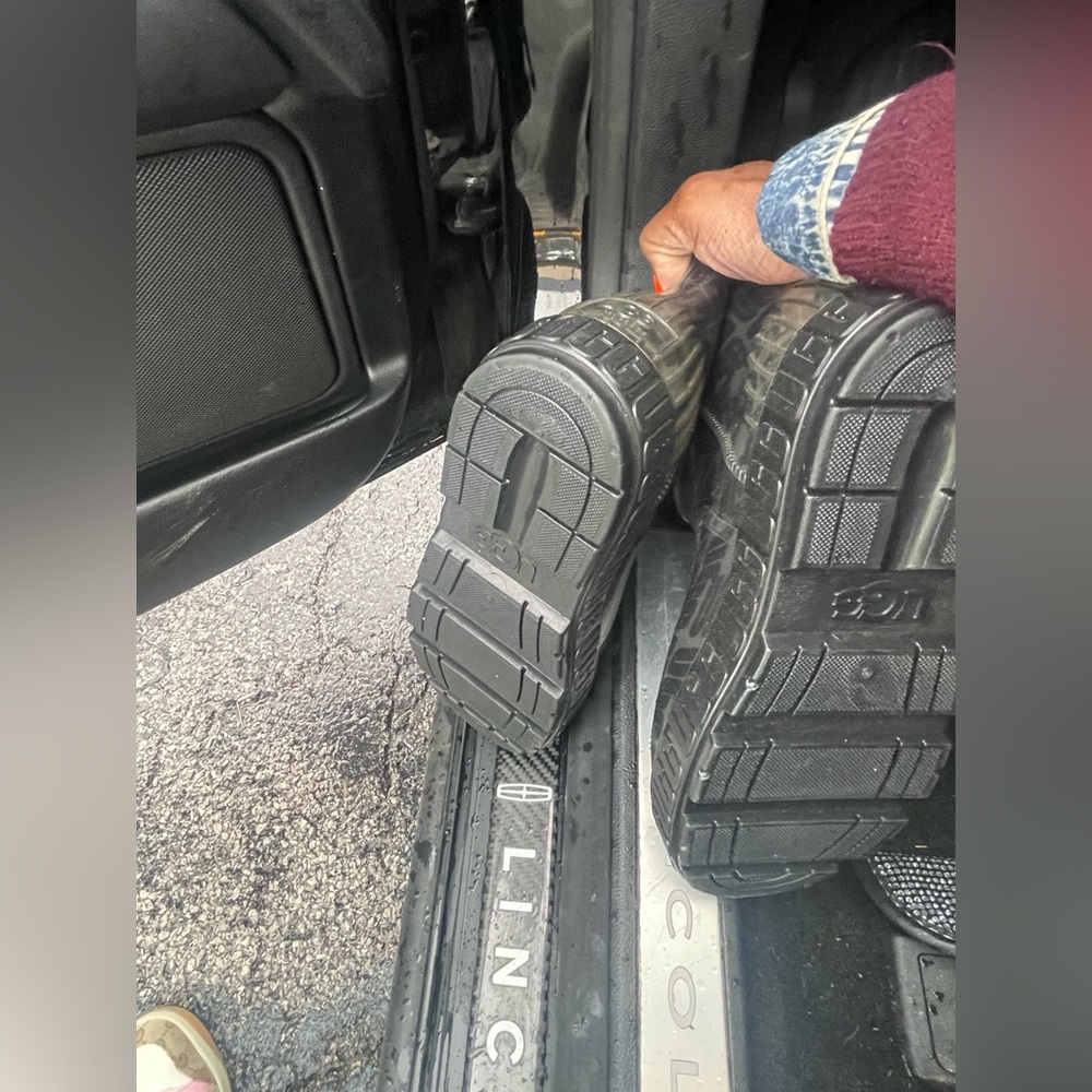 UGG Black Rain & Snow Boots with Heavy-Duty Tread